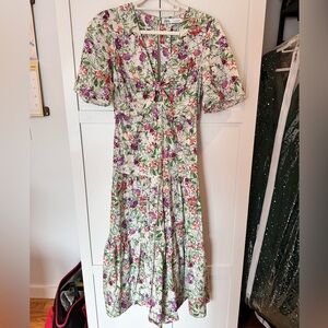 ZARA Floral midi dress! Size L